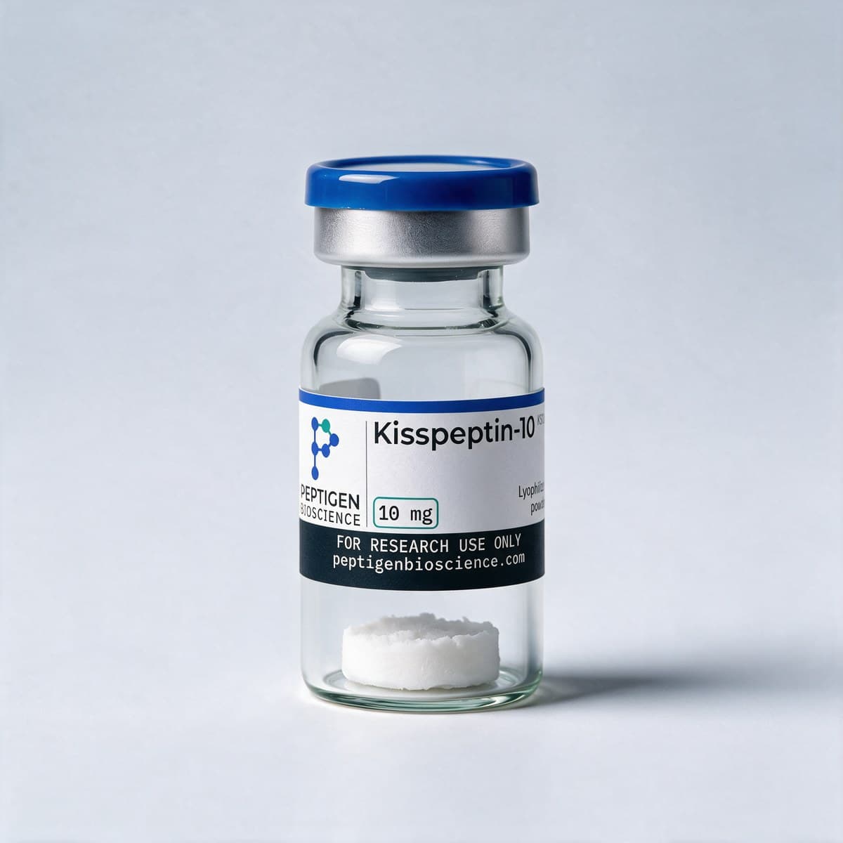 Kisspeptin-10 10 mg, 3 ml glass vial with Peptigen Bioscience label